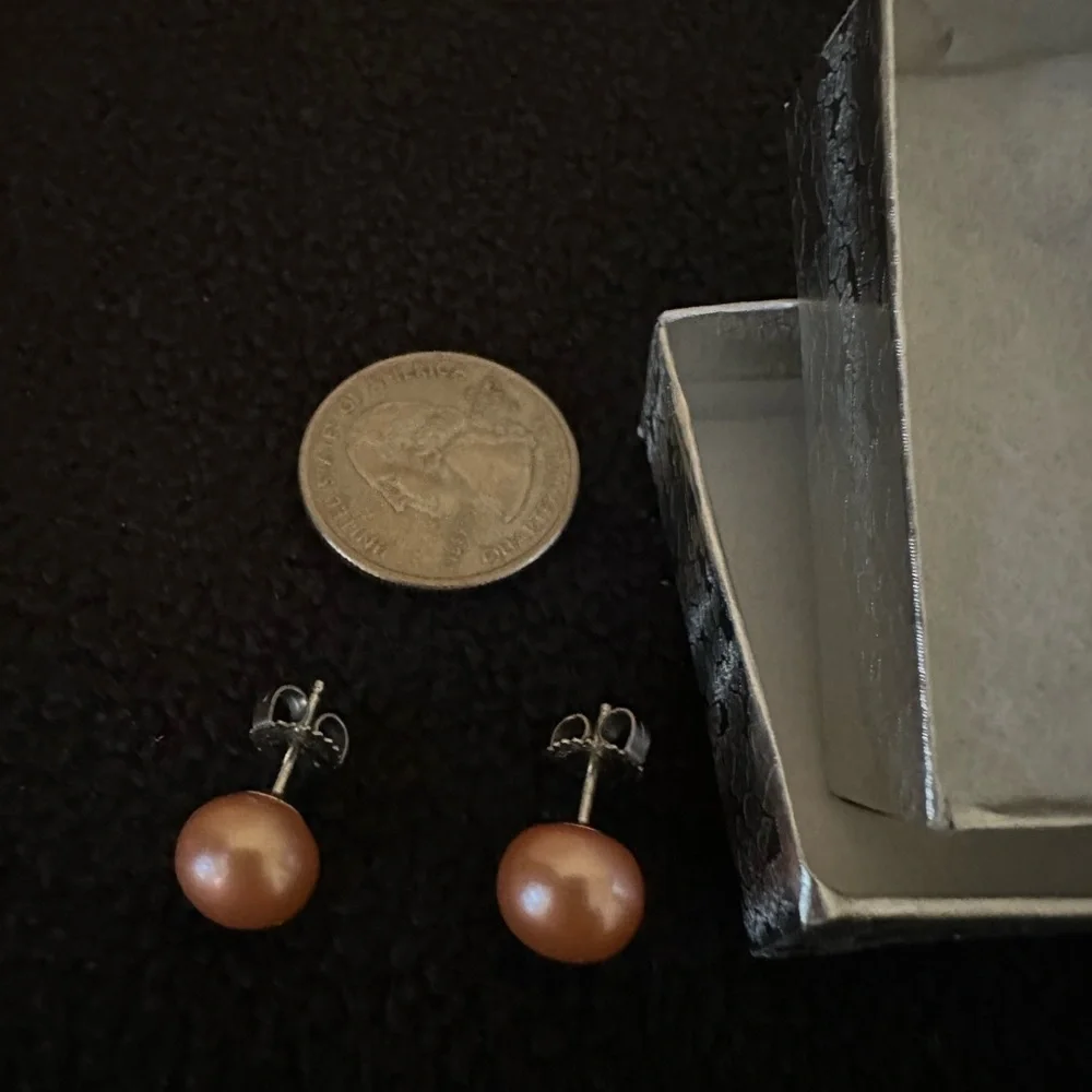 Honora Pink Cultured Pearl Sterling Silver Post
